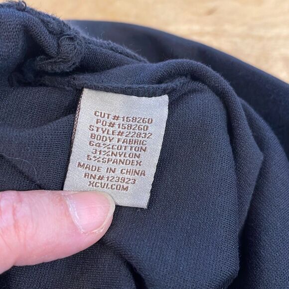 XCVI Womens Rockwell Leggings Pull On Stretch Ankle Pants Black Size Medium - Picture 7 of 10